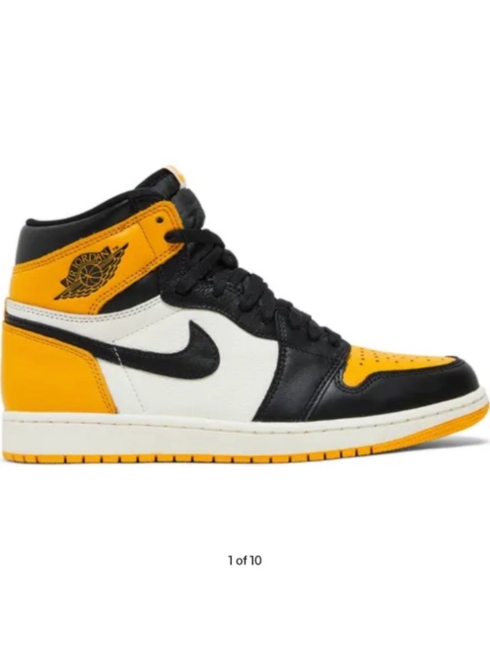 Nike Air Jordan 1 Retro High OG Taxi Yellow Toe 555088-711 Men's Size 14